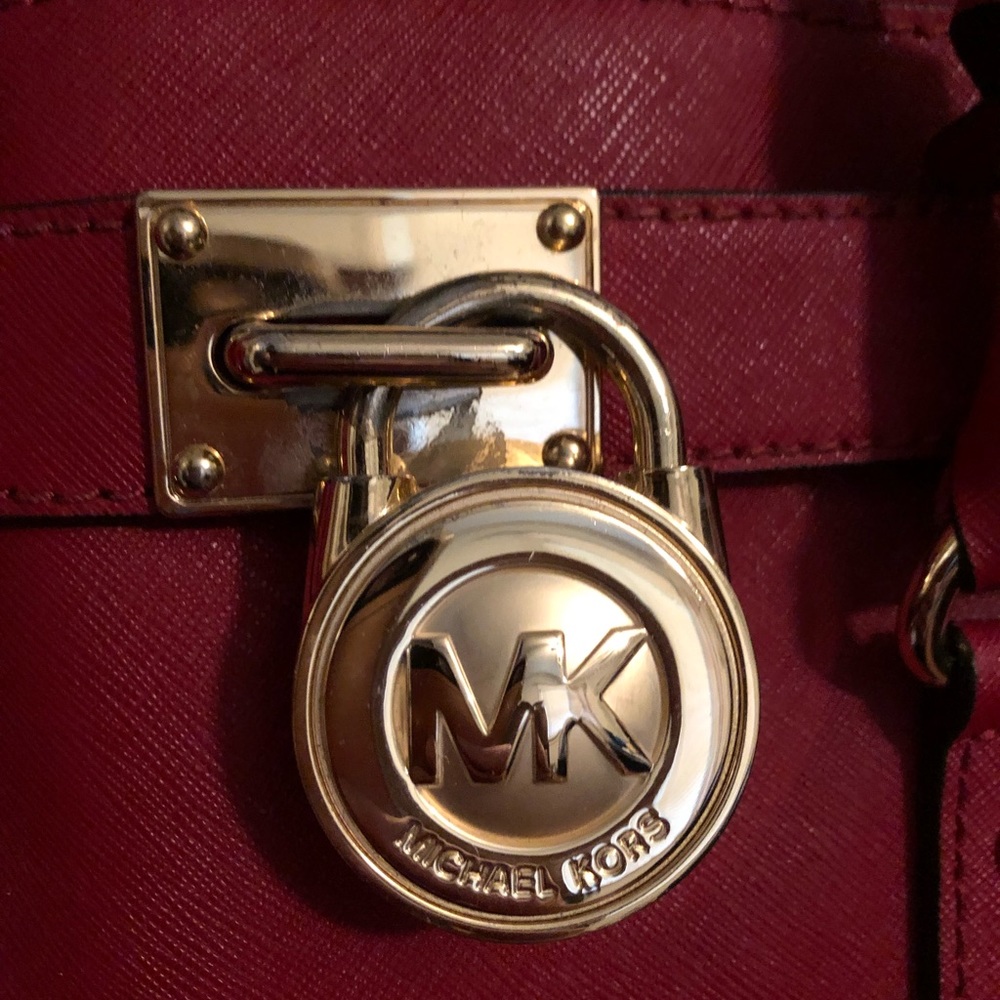 Red Michael Kors purse